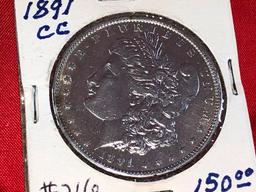 1891-CC Silver Dollar (x1)