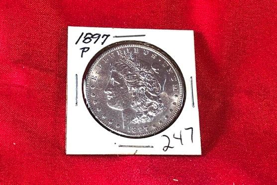 1897-P Silver Dollar (x1)