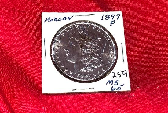 1897-P MS65 Silver Dollar (x1)