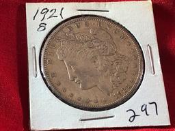 1921-S Silver Dollar (x1)