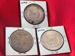 (3) 1878 & 1879 Silver Dollars (x3)