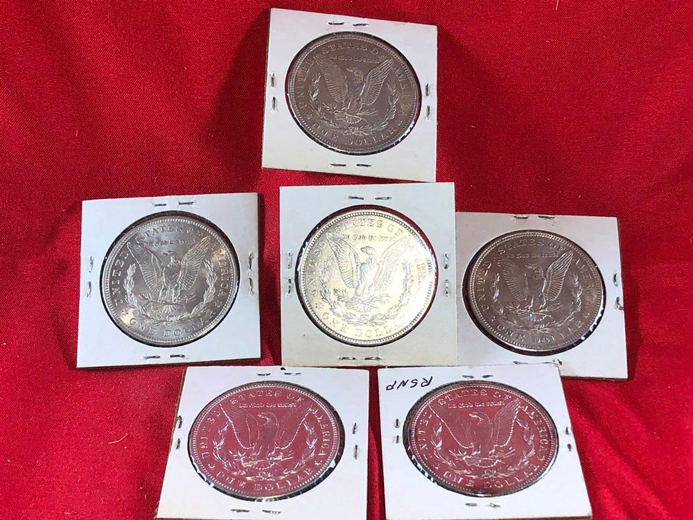 (6) 1889, 1900 & 1921 Silver Dollars (x6)