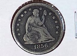 1856 Seated Quarter (x1)