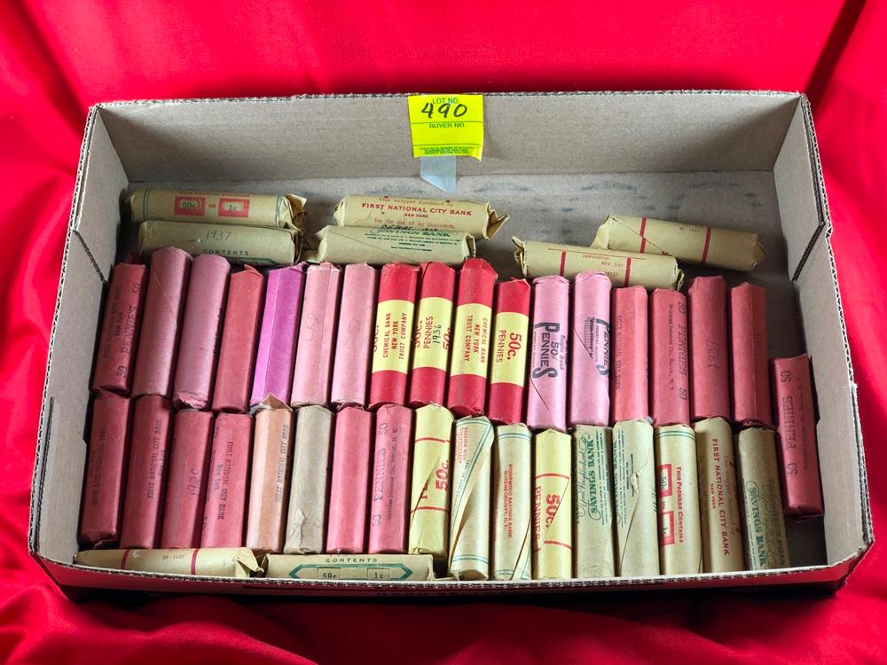 (43) Rolls Wheat Cents (x43)