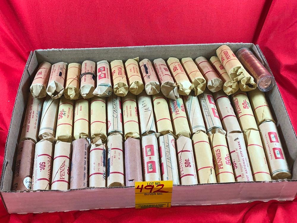 (46) Rolls Wheat Cents (x46)