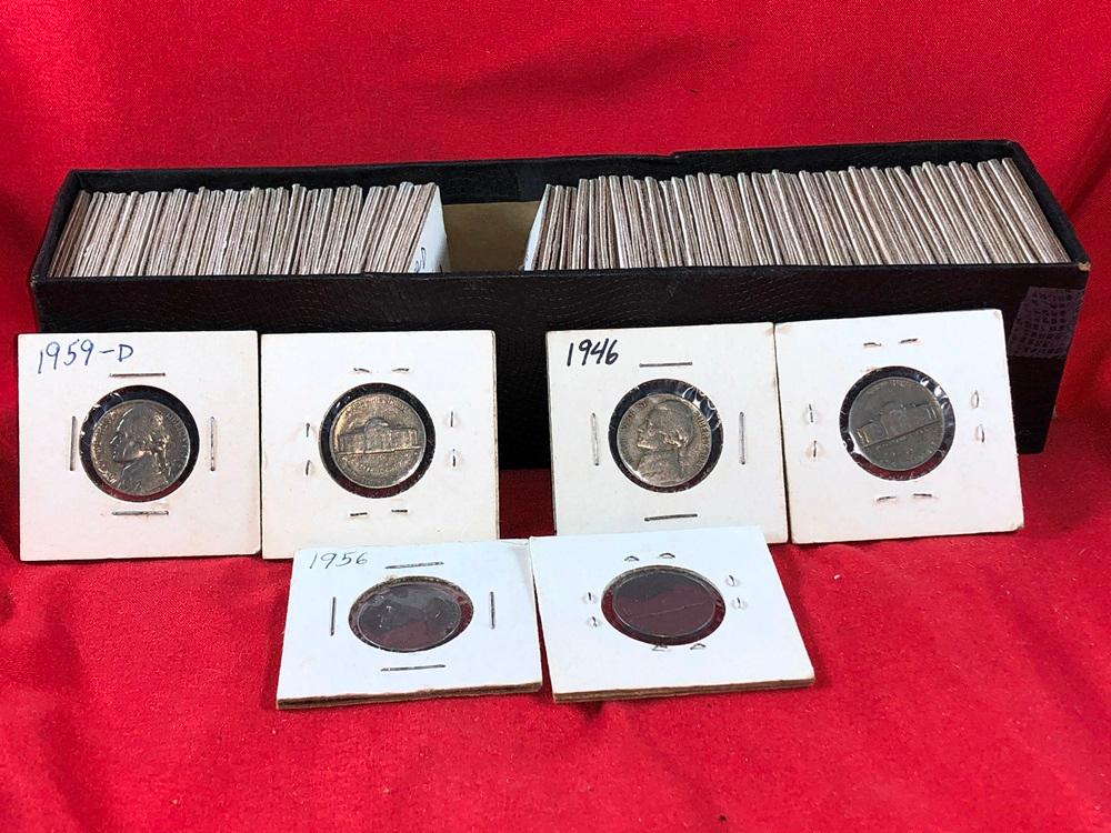 Box of (70) 1940's & 1950's Nickels (x1)