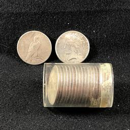 (20) Peace Silver Dollars (x20)
