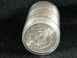 (20) Morgan Silver Dollars, AU (x20)