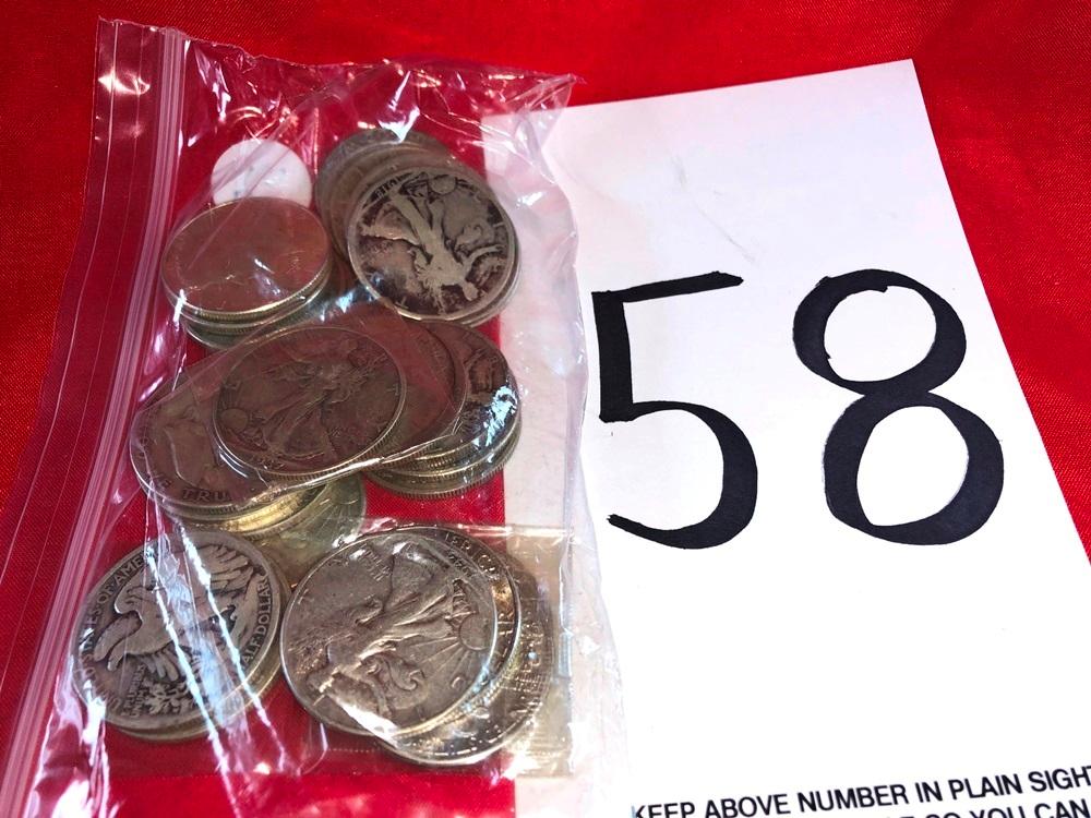 (31) Mixed Silver Half Dollars (x31)