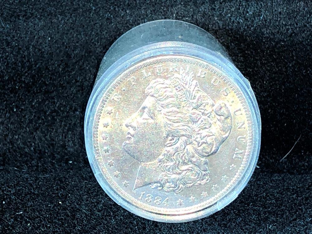 (20) 1884-O Morgan Silver Dollars, AU (x20)