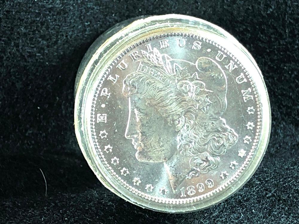 (20) 1899-O Morgan Silver Dollars, AU (x20)
