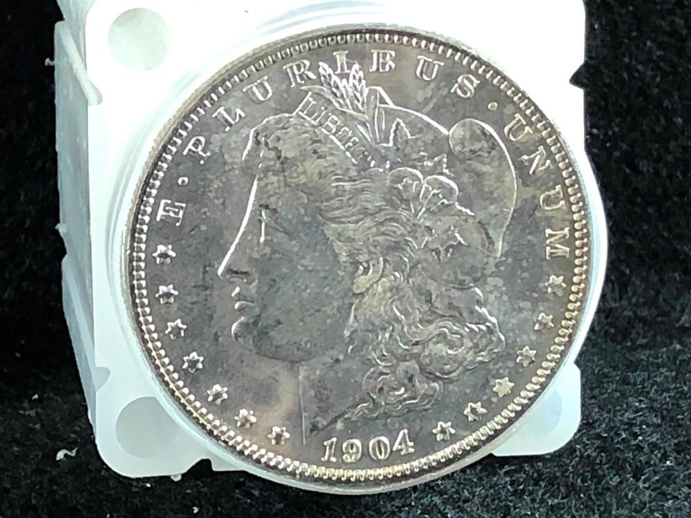 (20) 1904-O Morgan Silver Dollars, AU (x20)