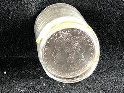 (19) Mixed Date Morgan Silver Dollars, AU (x19)