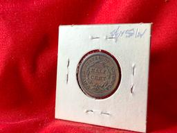1851 1/2-Cent (x1)