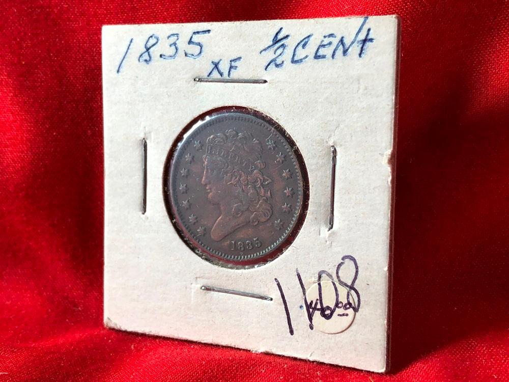 1835 1/2-Cent (x1)