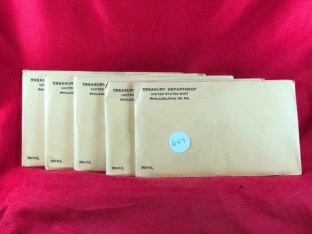 (5) 1961 Proof Sets (x5)