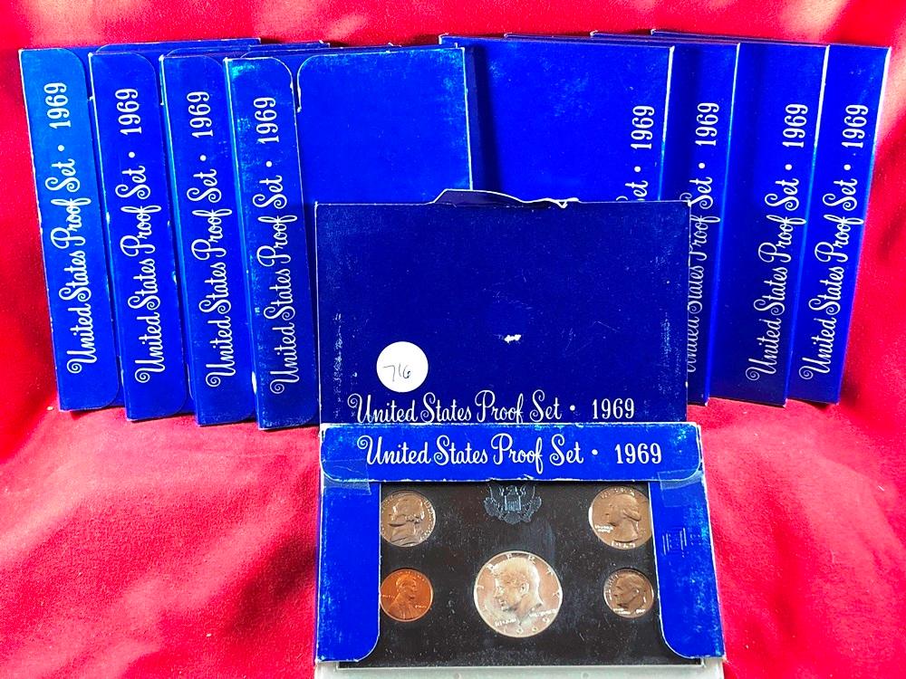 (10) 1969 Proof Sets (x10)