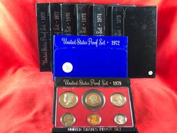 (8) 1972-1979 Proof Sets (x8)