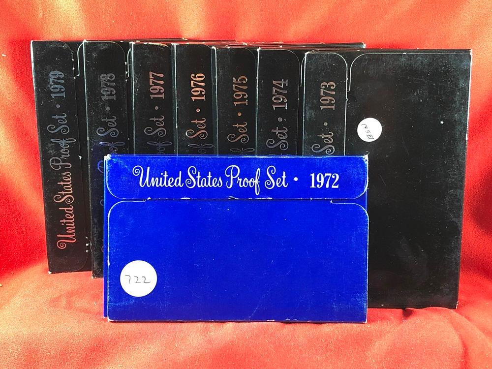 (8) 1972-1979 Proof Sets (x8)