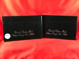 (2) 1996 Silver Proof Sets (2)