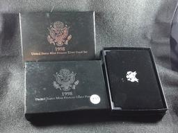 (3) 1998 Premier Silver Proof Sets (x3)