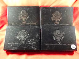 (4) 1998 US Premier Silver Proof Sets (x4)