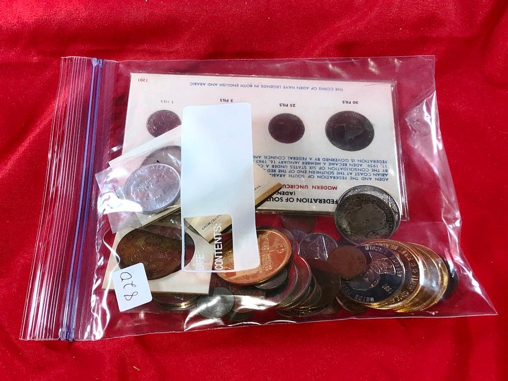 Bag of Tokens & Foreign Coins (x1)
