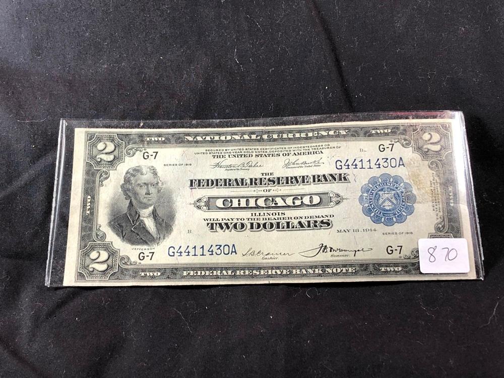 1918 $2 Bill (x1)