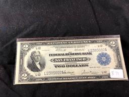 1918 $2 Bill (x1)
