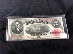 1917 $2 Bill, Red Seal (x1)