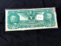 1896 $5 Grant/Sheridan (x1)
