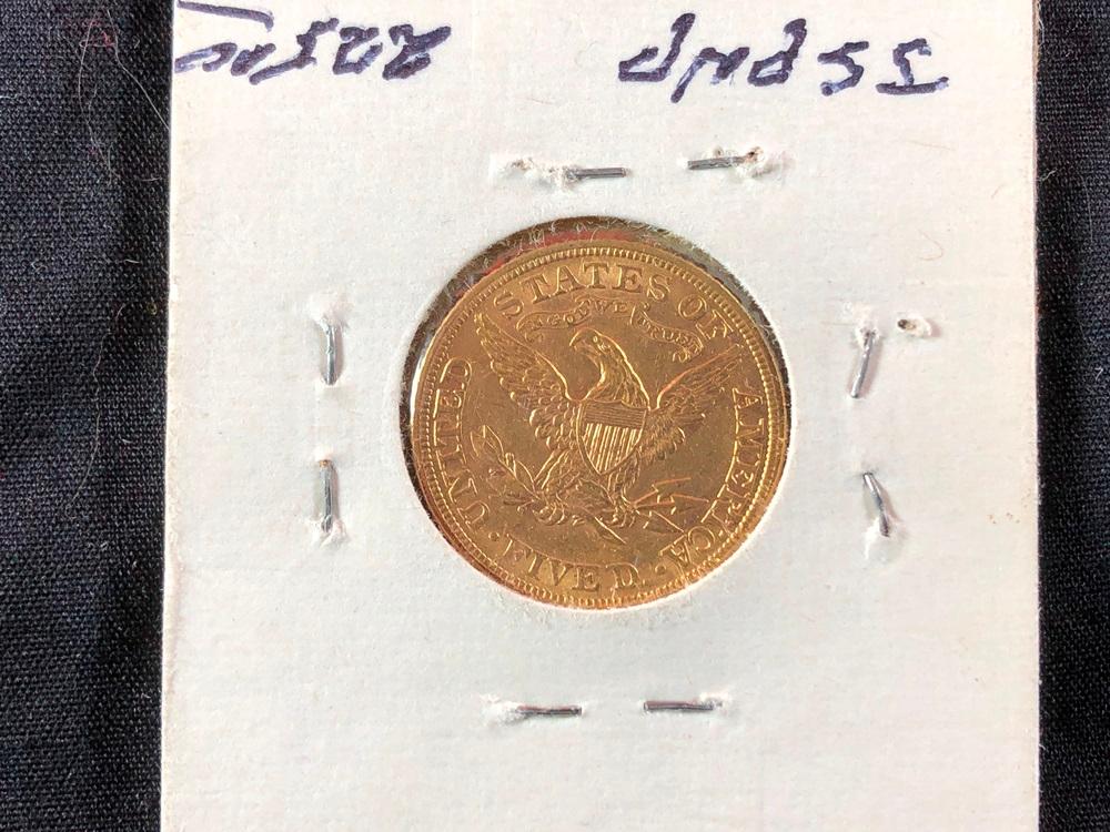 1881 $5 Gold Liberty (x1)