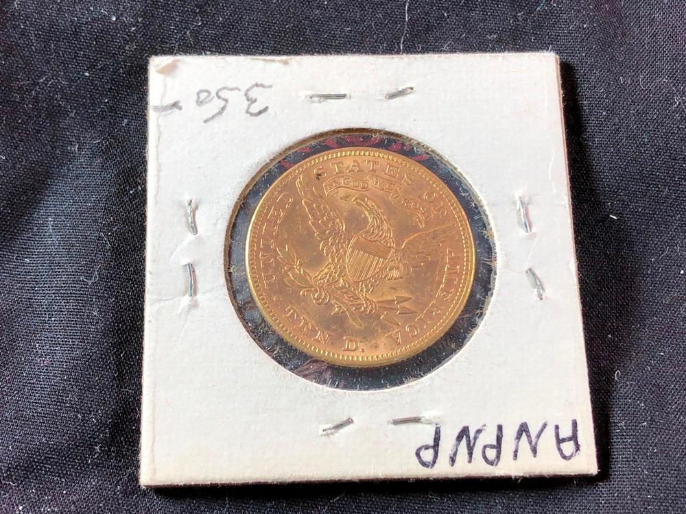 1893 $10 Gold Liberty (x1)