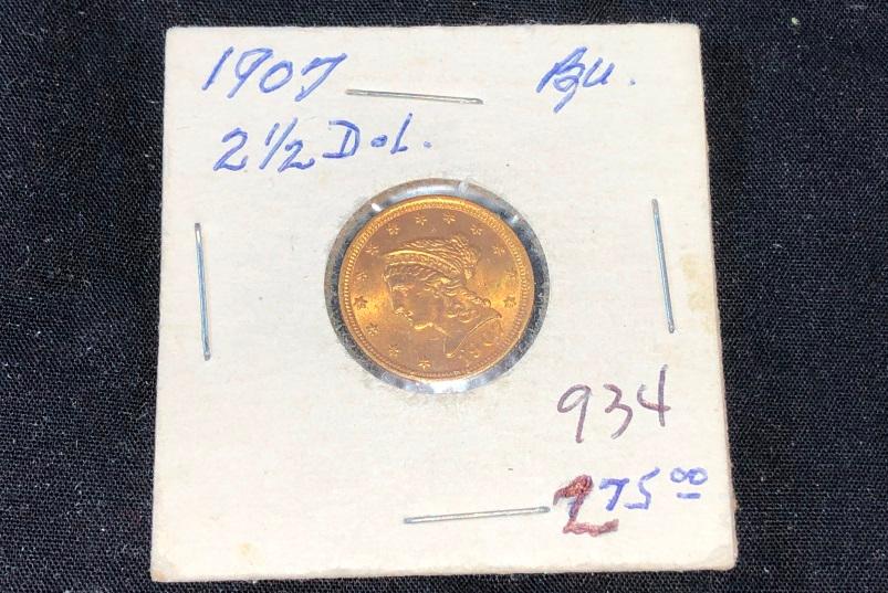 1907 $2 1/2 Gold Princess (x1)