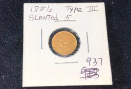 1856 Type III $1 Gold (x1)