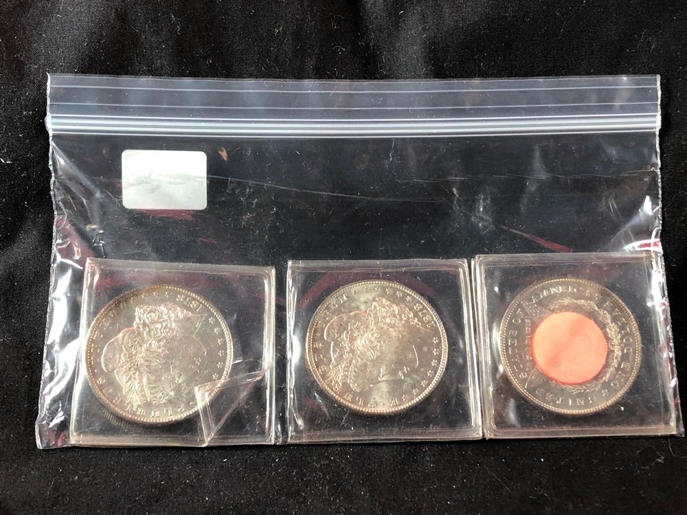 (3) 1878 Morgan Silver Dollars (x3)