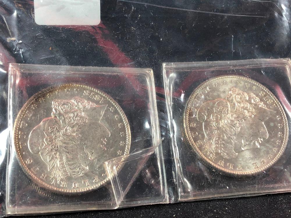 (3) 1878 Morgan Silver Dollars (x3)