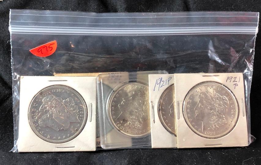 (5) 1921 Morgan Silver Dollars (x5)