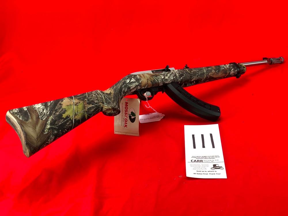 Ruger 10-22 Breakdown, 22LR, SN:825-82076 NIB, Mossy Oak w/Field Carry Case