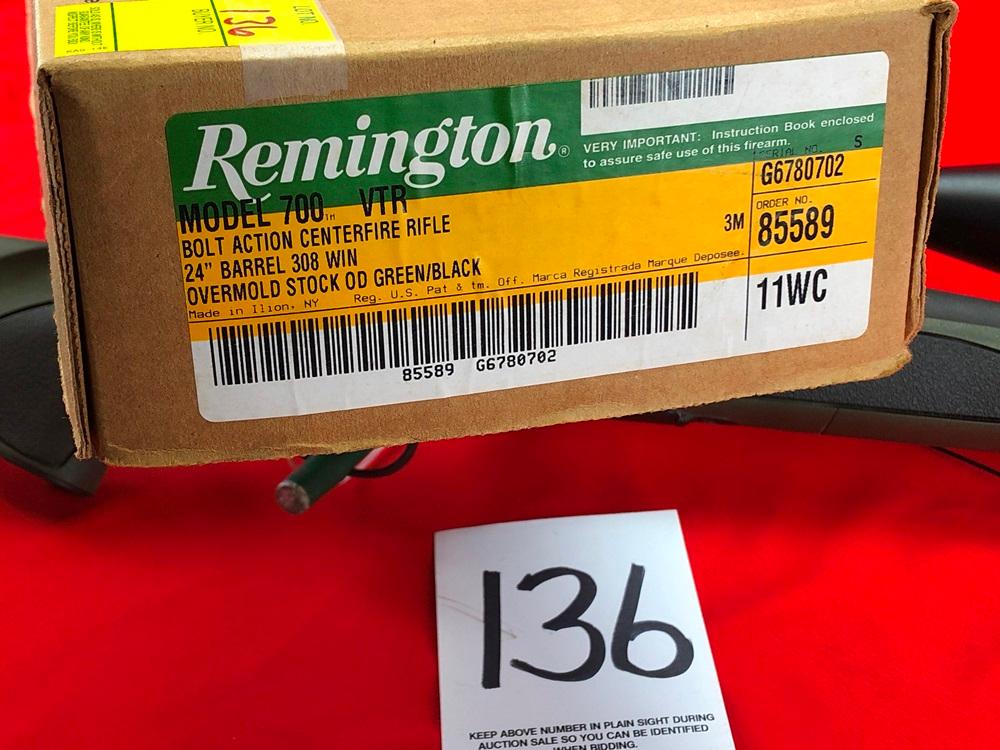 Remington 700VTR, 308, SN:G6780702 w/Box & Swift 8-32 Scope