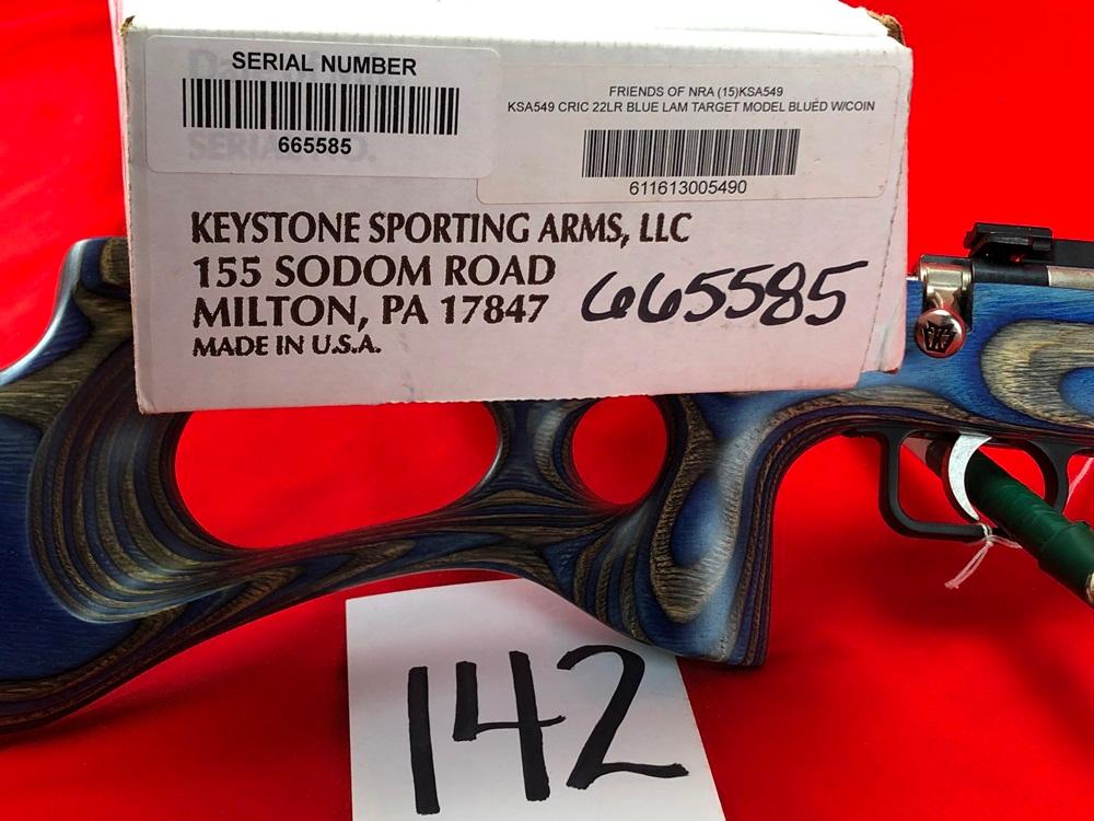 Keystone Sporting Arms Crickett, 22LR, SN:665585, NIB, Blue Laminated Stock