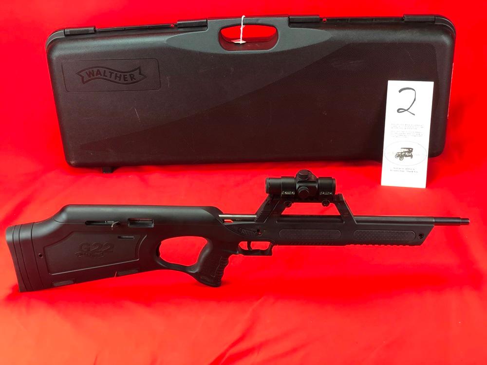 Walther G22 Bullpup Rifle, 22LR w/Walther Red Dot Scope & Case, SN:PW002049