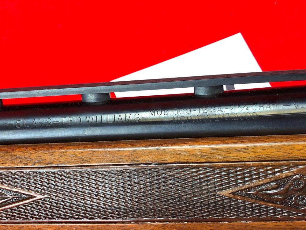 Sears Ted Williams M.300, 12-Ga., 2 3/4" w/Poly Choke, SN:11783 w/Soft Case