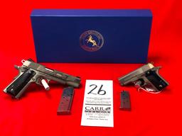 (2) Gun NRA Match Set: Colt Mustang Pocketlite 380 Auto SN:1005NRA14 & Colt Gov't 1911 45 AUTO, SN:1