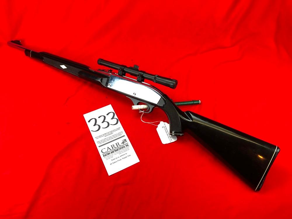 Remington Nylon M.66 Apache, Semi Auto .22 w/Scope, Black Stock, Chrome Bbl.