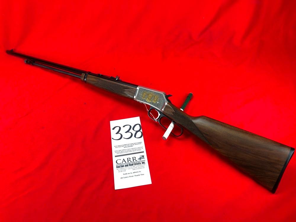 Browning Lever Action BL-22 "Last of the Alamo" Gold Engraved, .22, SN:03133MW242, NIB