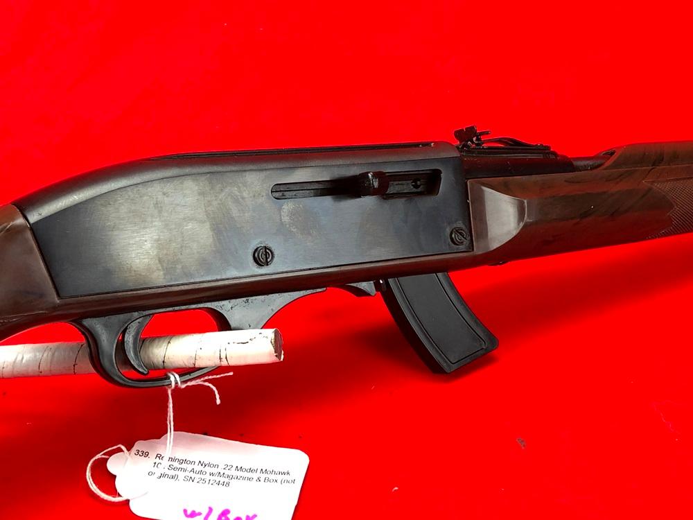 Remington Nylon .22 Model Mohawk 10c Semi-Auto w/Magazine & Box (not original), SN:2512448