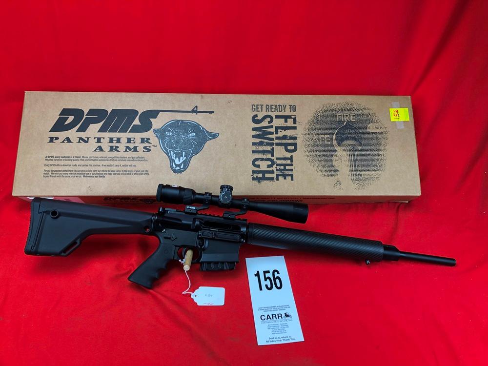 DPMS AR 10, .308 Win, Comes w/Original Box, (3) Extra Mags., Nikon P308 Scope 4x12, SN: EH015148