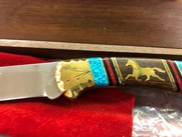 Buck Custom Navajo Artist Dave Yellow Horse Folder