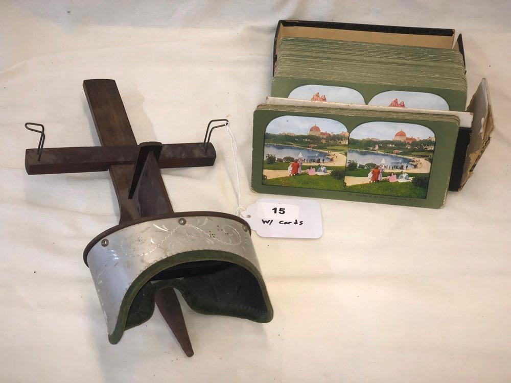 Monarch Stereoscope w/Picturesque American Cards